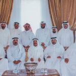 Nasser with the Amir and other leading members of the family.