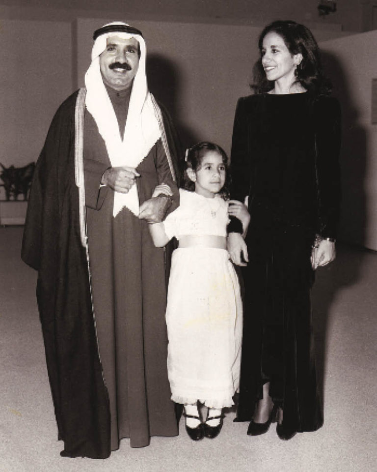 With Hussa and daughter Bibi at the opening of the Kuwait National Museum in 1983